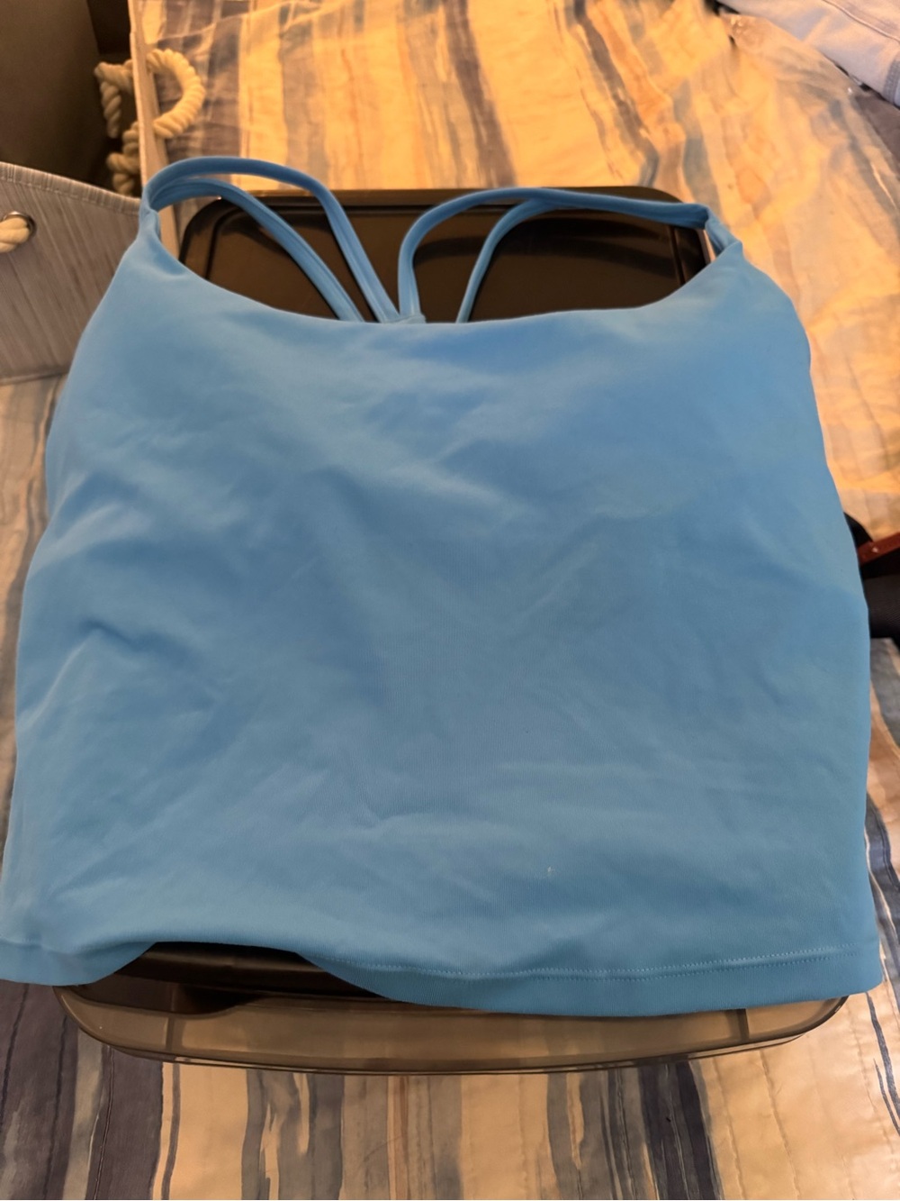 Fabletics Light Blue Strappy Sports Tank